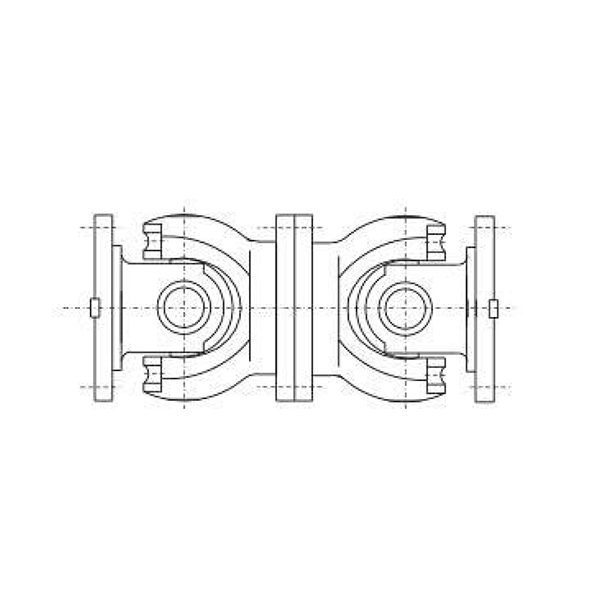 SWP C型（無(wú)伸縮短型）部分軸承座十字軸式萬(wàn)向聯(lián)軸器